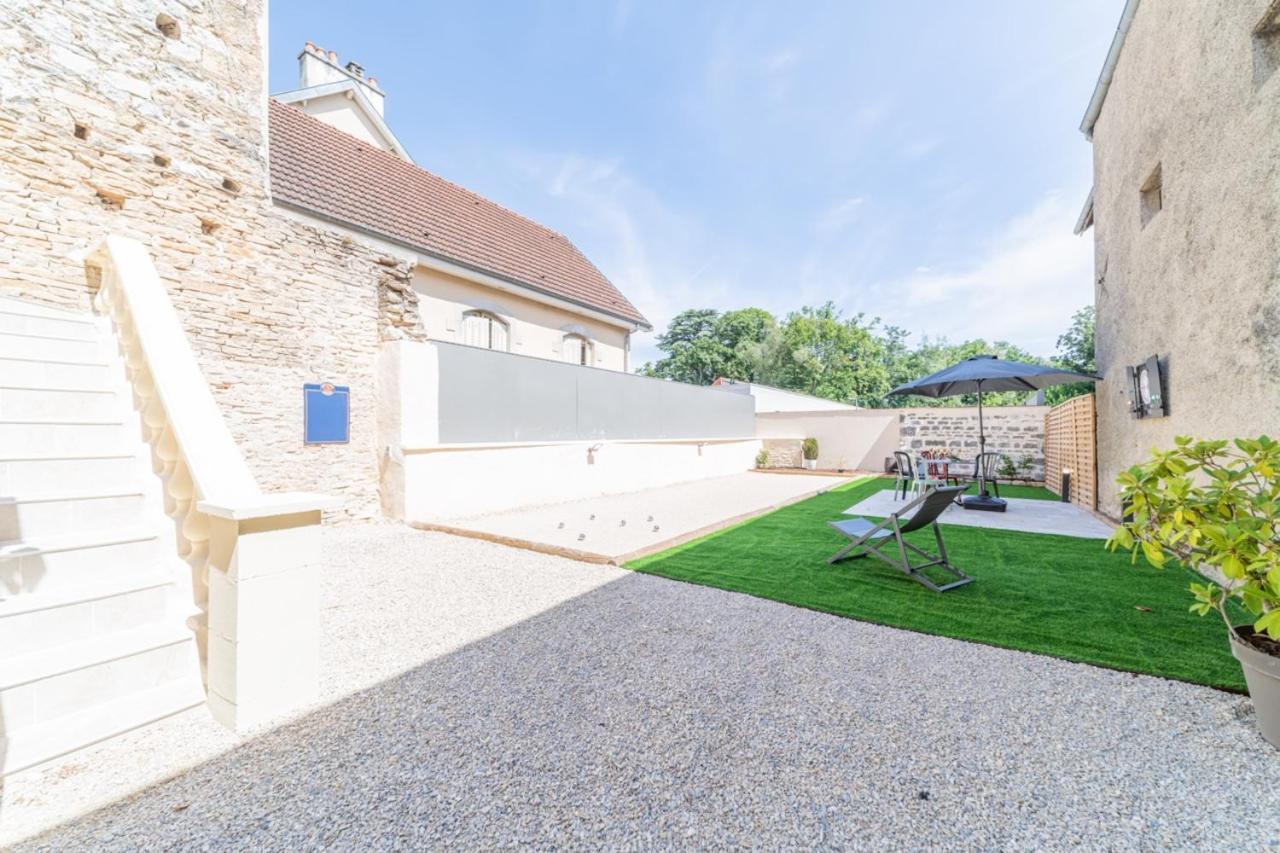 Cote Cour, 3 Chambres, Terrasses, Jardin Prive Avec Terrain De Petanque, Cave Voutee Corgoloin Eksteriør bilde